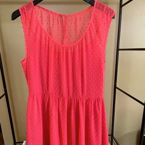 J CREW FACTORY NEON PINK DRESS